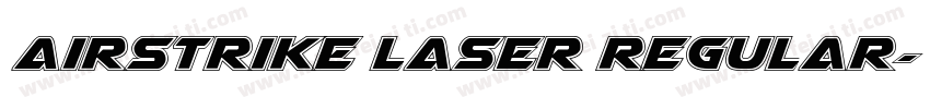 Airstrike Laser Regular字体转换
